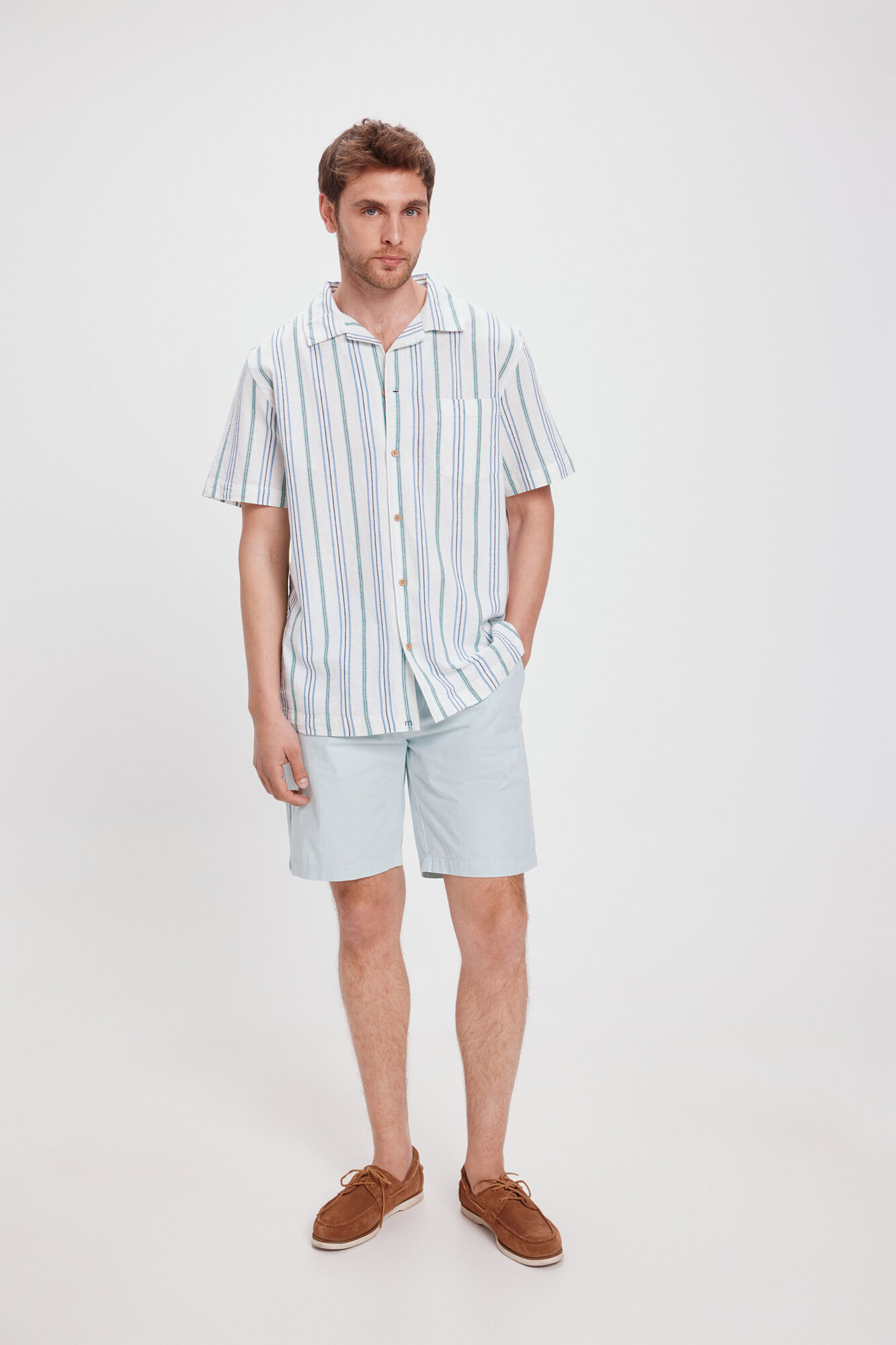 Milano Camisa Solapa Corta