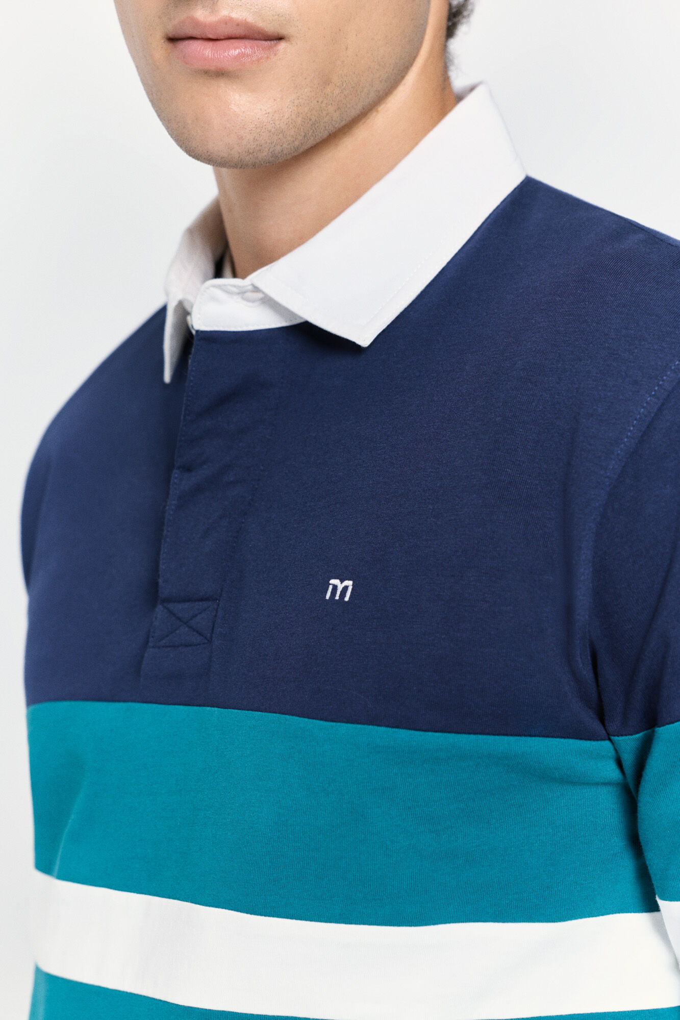 Milano Polo estilo rugby  Navy