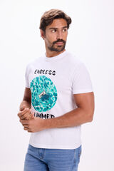 Milano Playera estampada Marfil