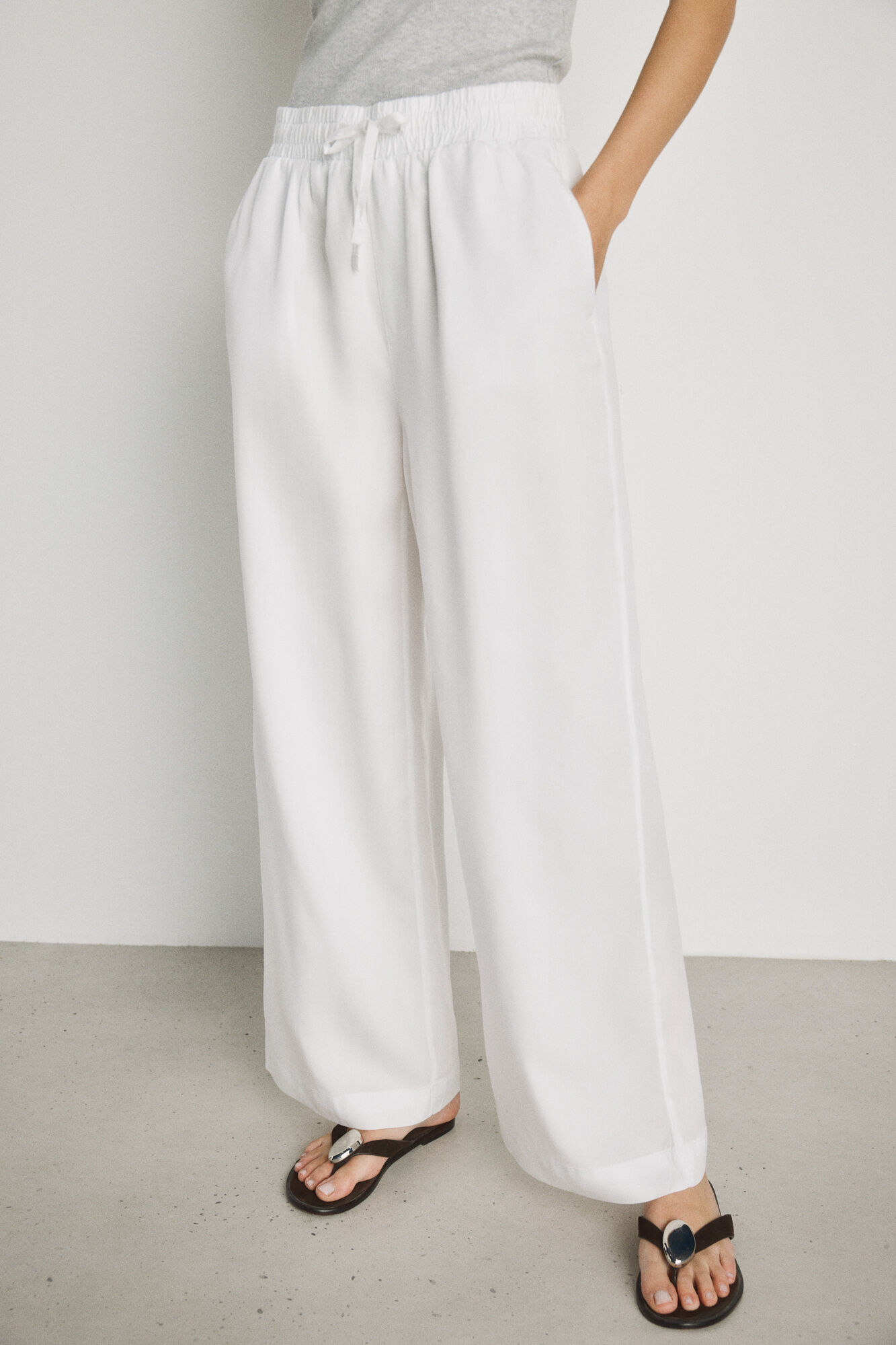 Milano Pantal&oacute;n de mezclilla ligero Blanco