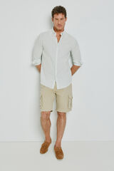 Milano Camisa de rayas manga larga Verde