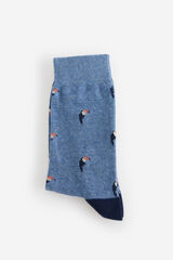 Milano Calcetines fantasía con print tucanes Azul