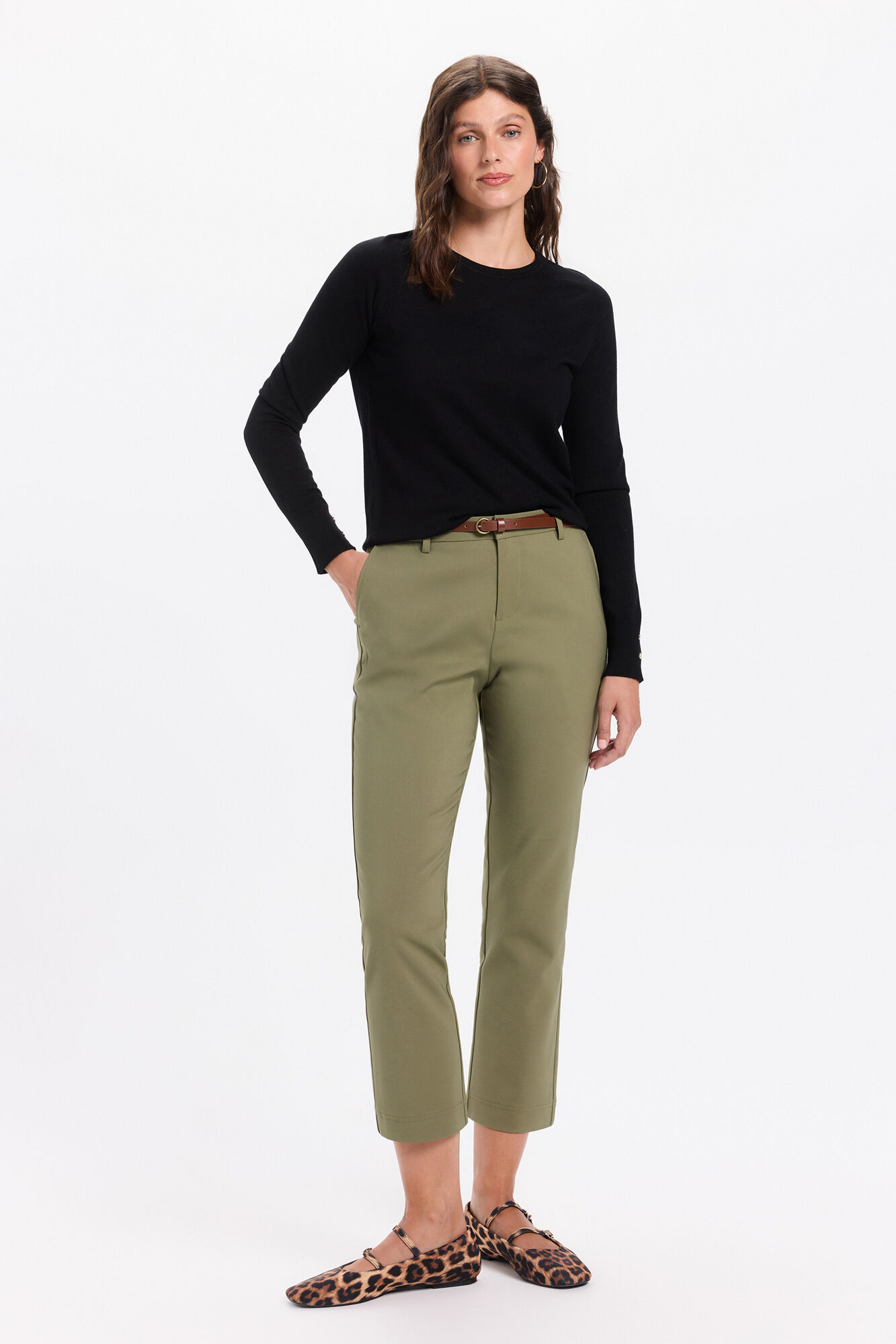 Milano Jersey liso b&aacute;sico de tejido Negro