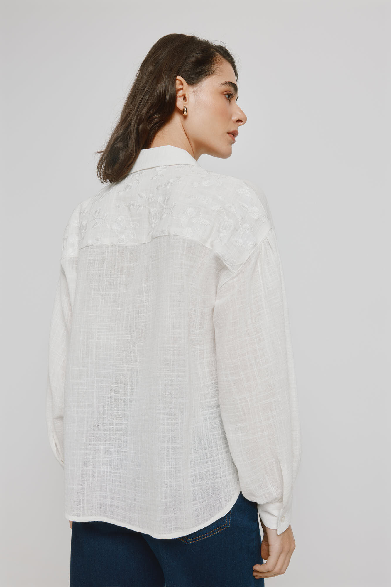 Milano Blusa bordada Marfil