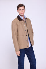 Milano Chamarra con bolsillos Hamilton Beige/Camel