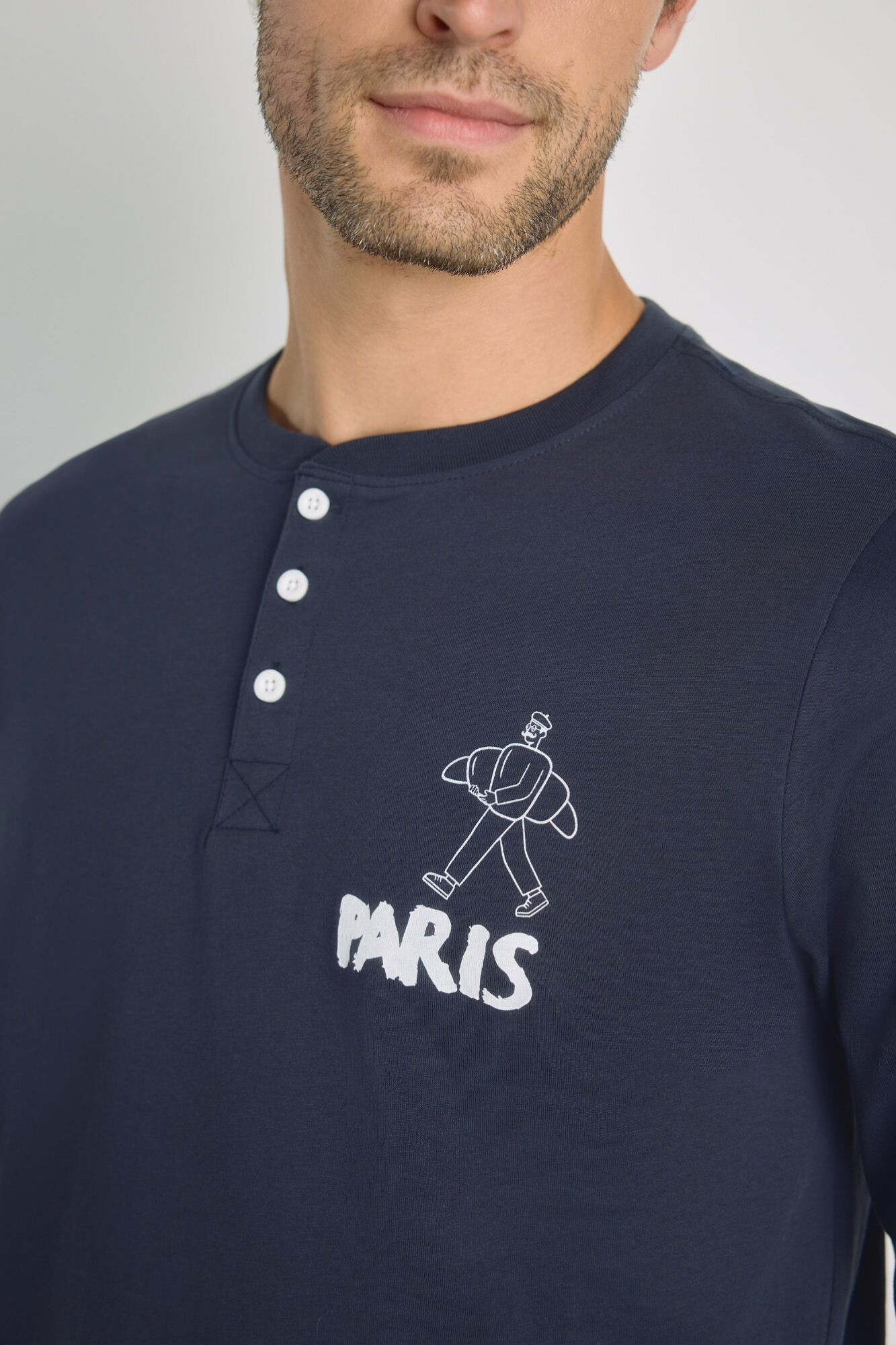 Milano Pijama de tejido Navy