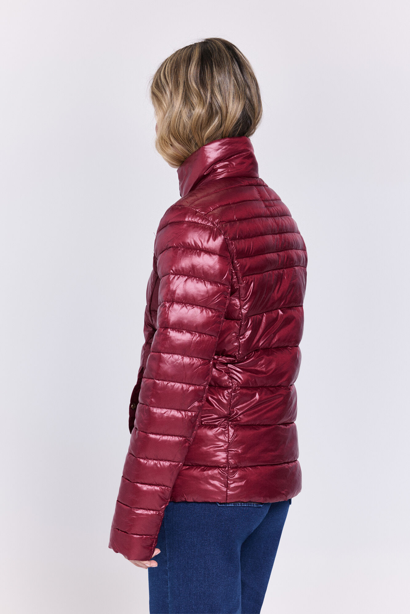 Milano Plum&iacute;fero short estilo plum&iacute;fero Granate