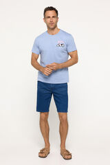 Fifty Outlet Bermudas denim slim. Azul Claro