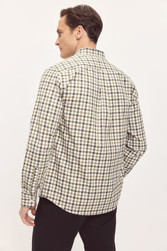 Fifty Outlet Camisa Twill Cuadros Verde