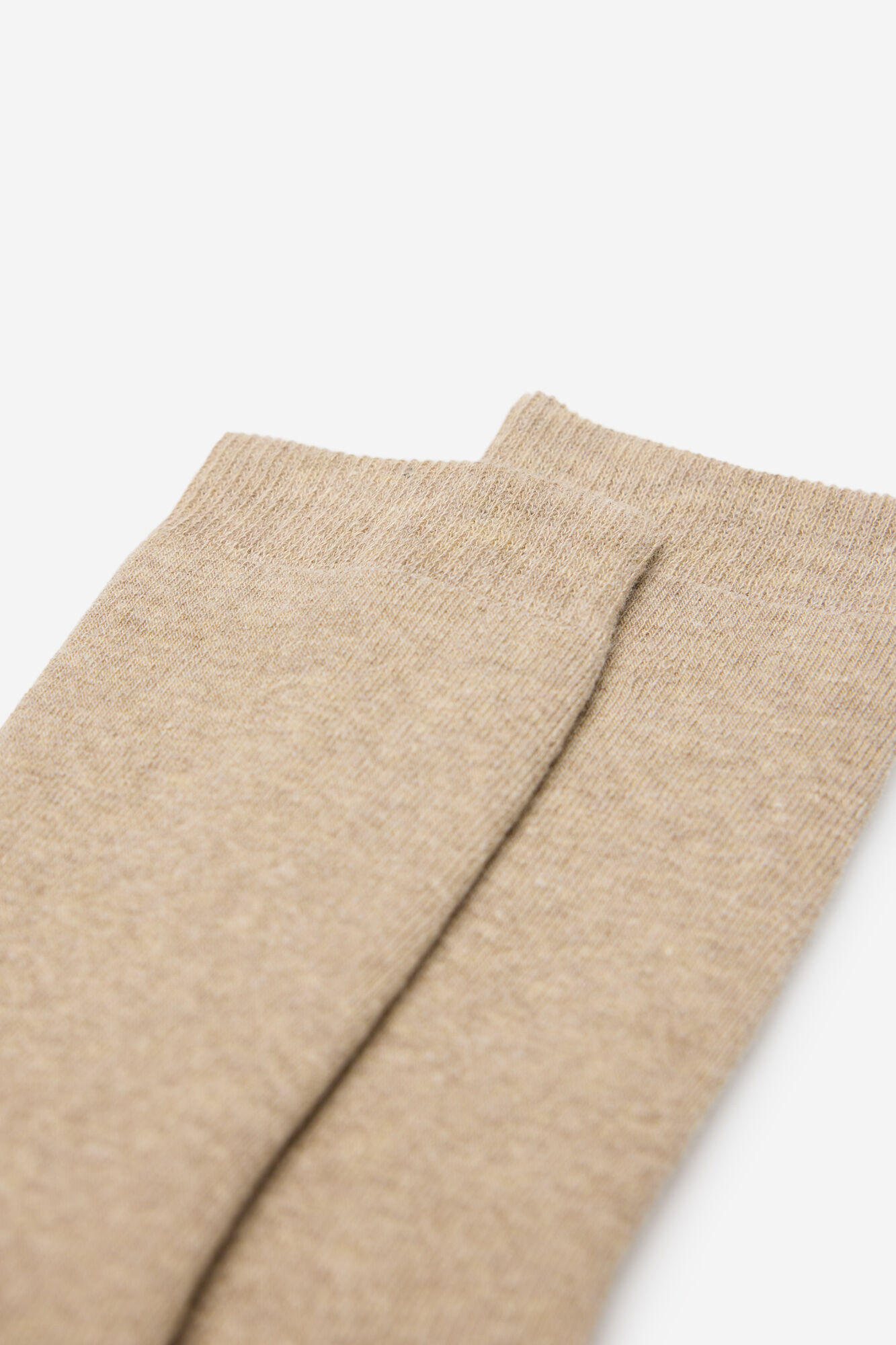 Milano Calcetines gorditos con frase Beige/Camel