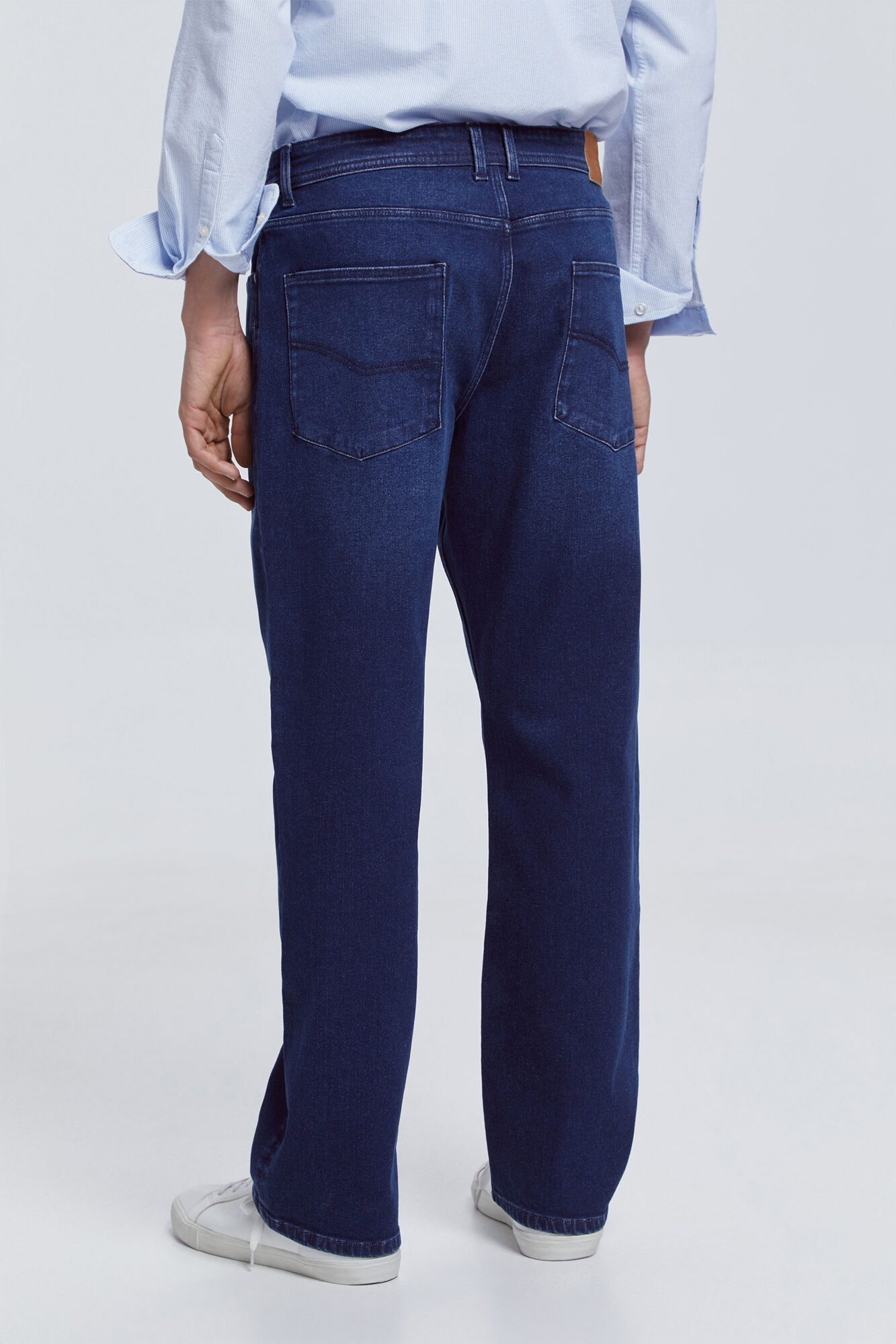 Milano Pantal&oacute;n Denim Relaxed Azul