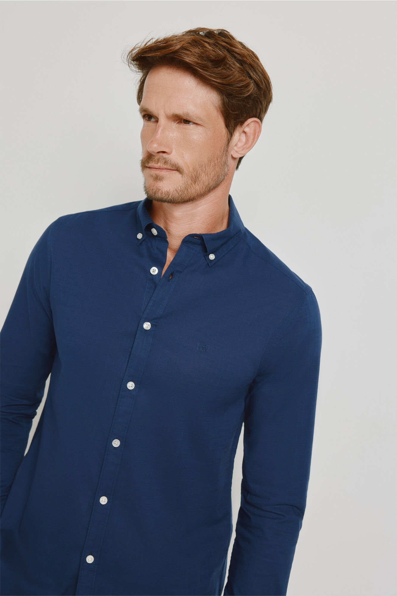 Milano Camisa lisa de manga larga