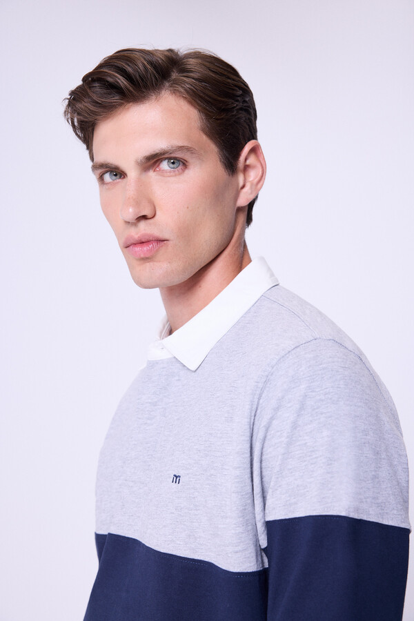 Springfield Rugby Polo Polo de rugby bicolor | Polos de hombre | Springfield-MX