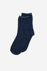 Fifty Outlet Calcetines micro lúrex Azul