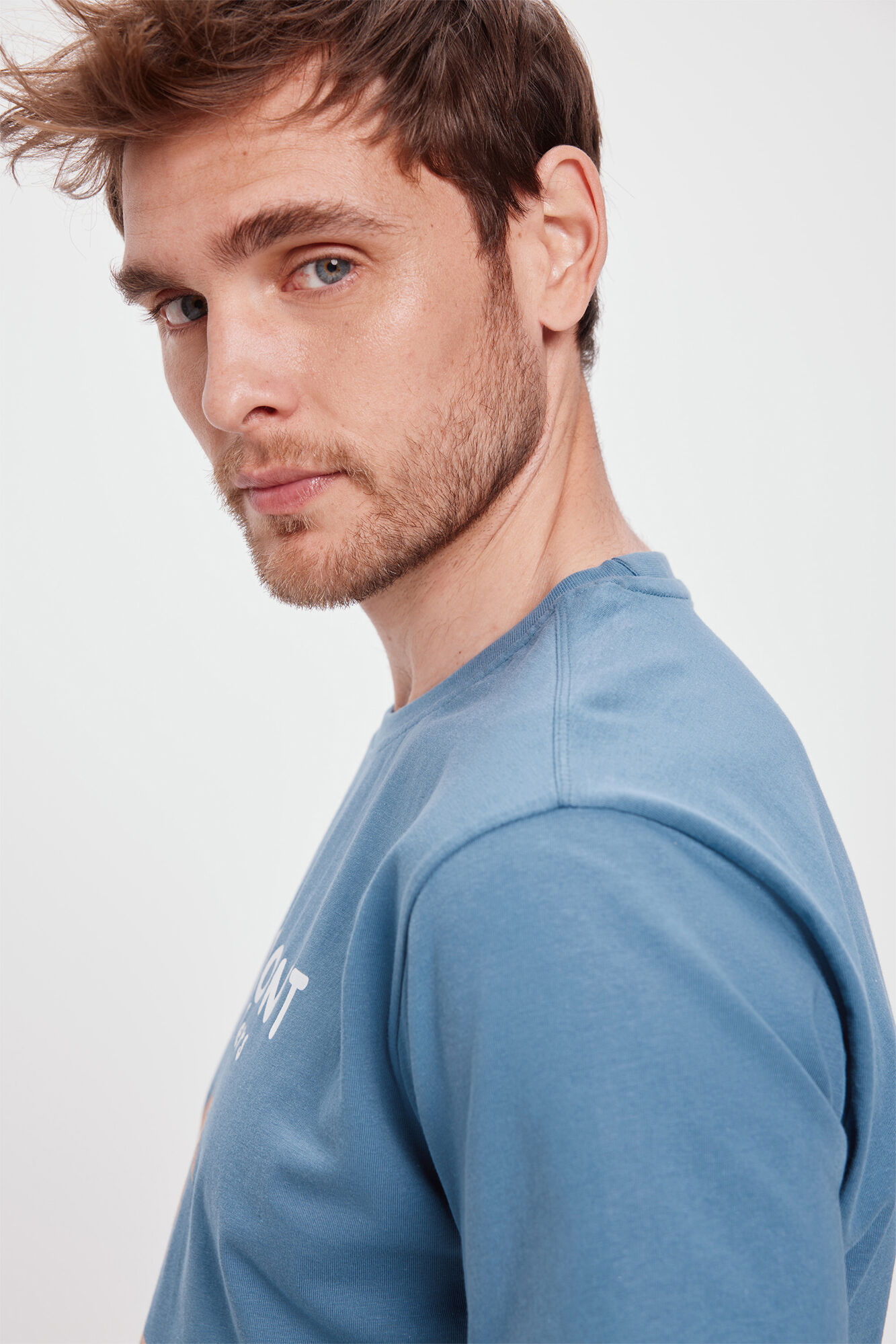 Milano Camiseta Estampada Azul Claro
