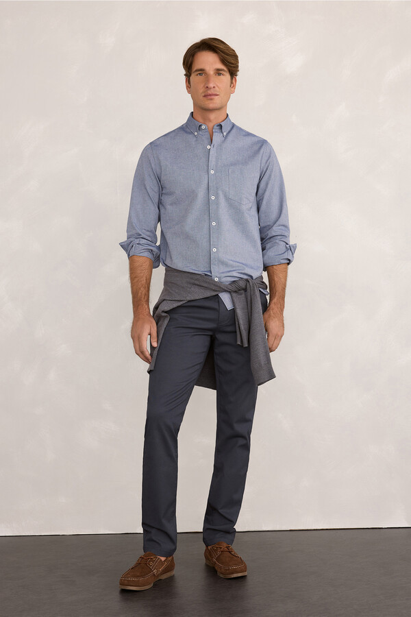 Milano Camisa deportiva Oxford Navy