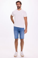 Milano Bermudas de denim ajustadas Azul