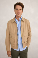 Milano Bolsillos de chamarra ligera Beige/Claro