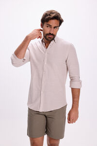 Fifty Outlet Camisa Slub Lisa Beige