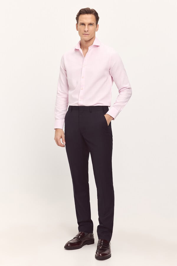 Milano Camisa Vestir Rosa