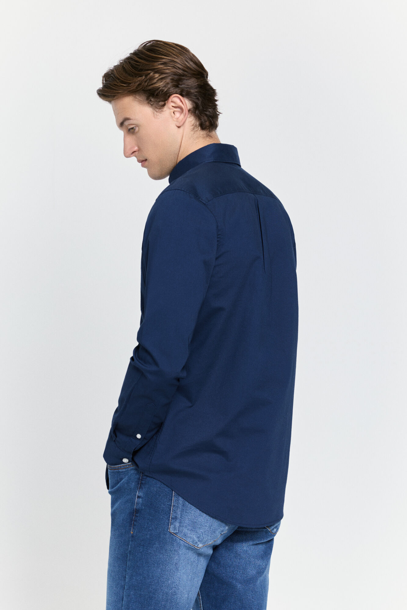 Milano Camisa Roma de corte relajado Navy