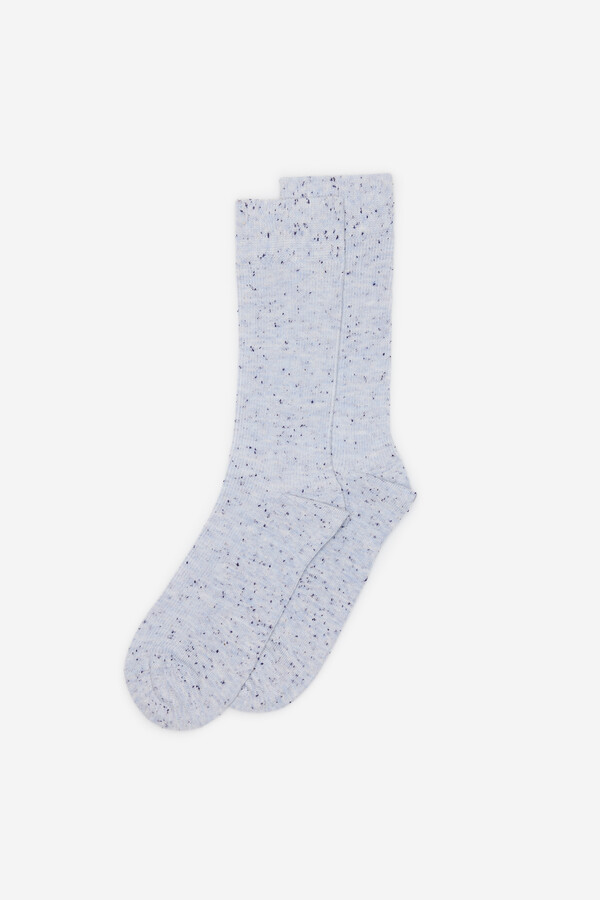 Milano Calcetines jaspeados azules Azul