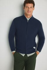 Milano C&aacute;rdigan con cierre Navy