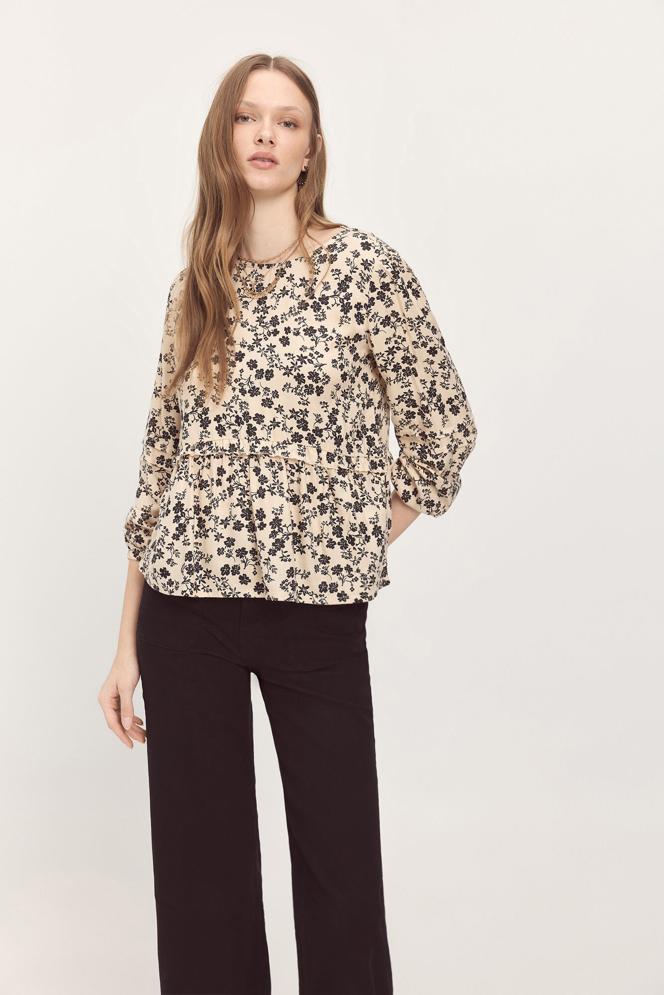Milano Blusa con volante