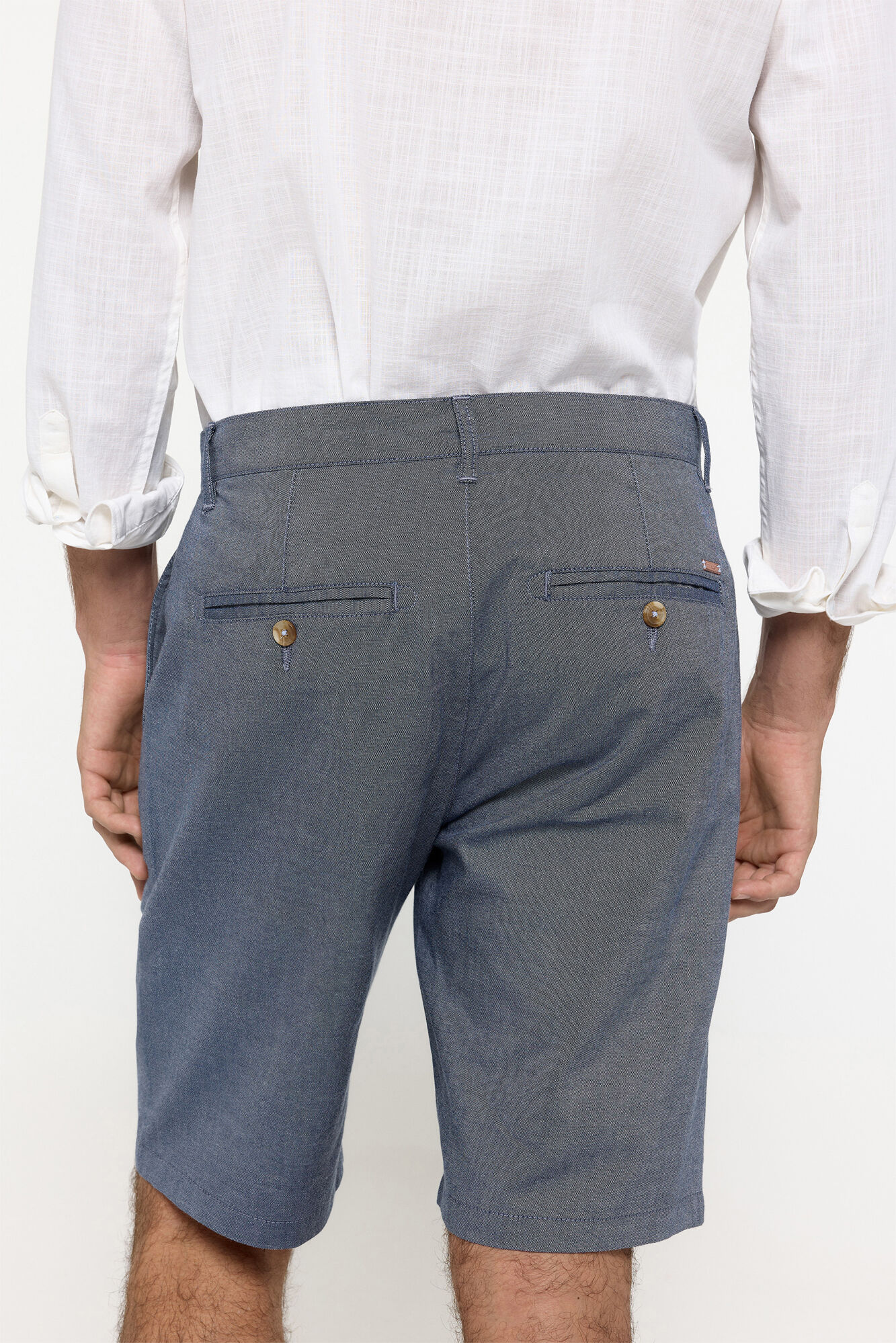 Milano Bermudas oxford de algod&oacute;n Navy