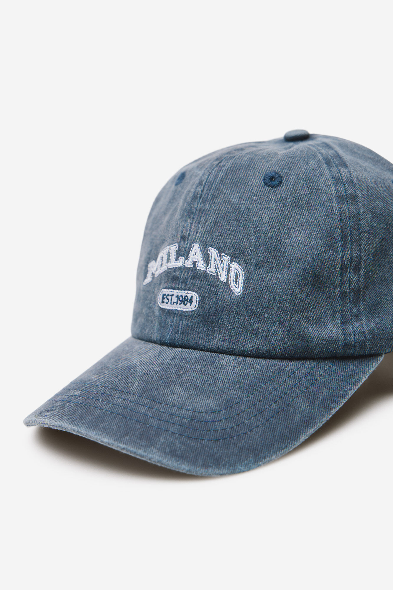Milano Gorra de visera textil Navy