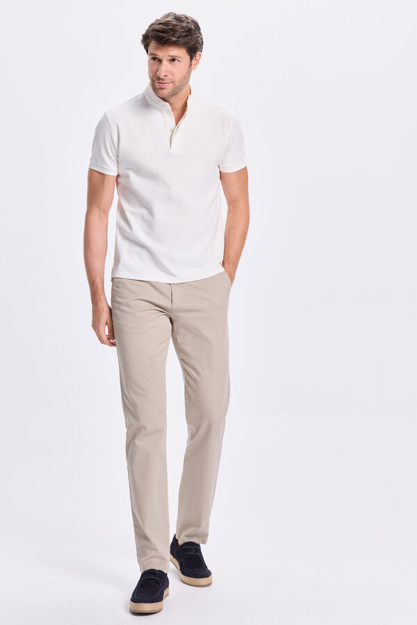 Milano Chinos lisos y liso Beige