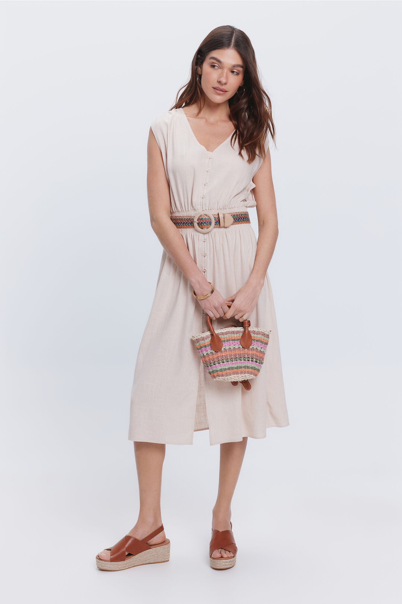 Milano Vestido midi lino