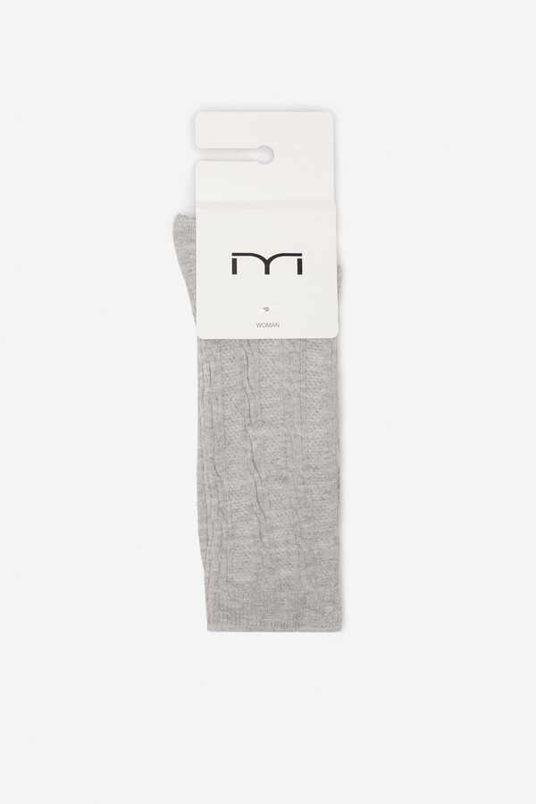 Fifty Outlet Calcetines trenzados Gris Claro