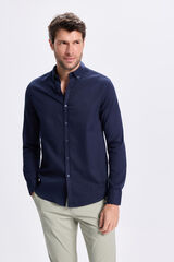 Milano Camisa deportiva estructurada Navy