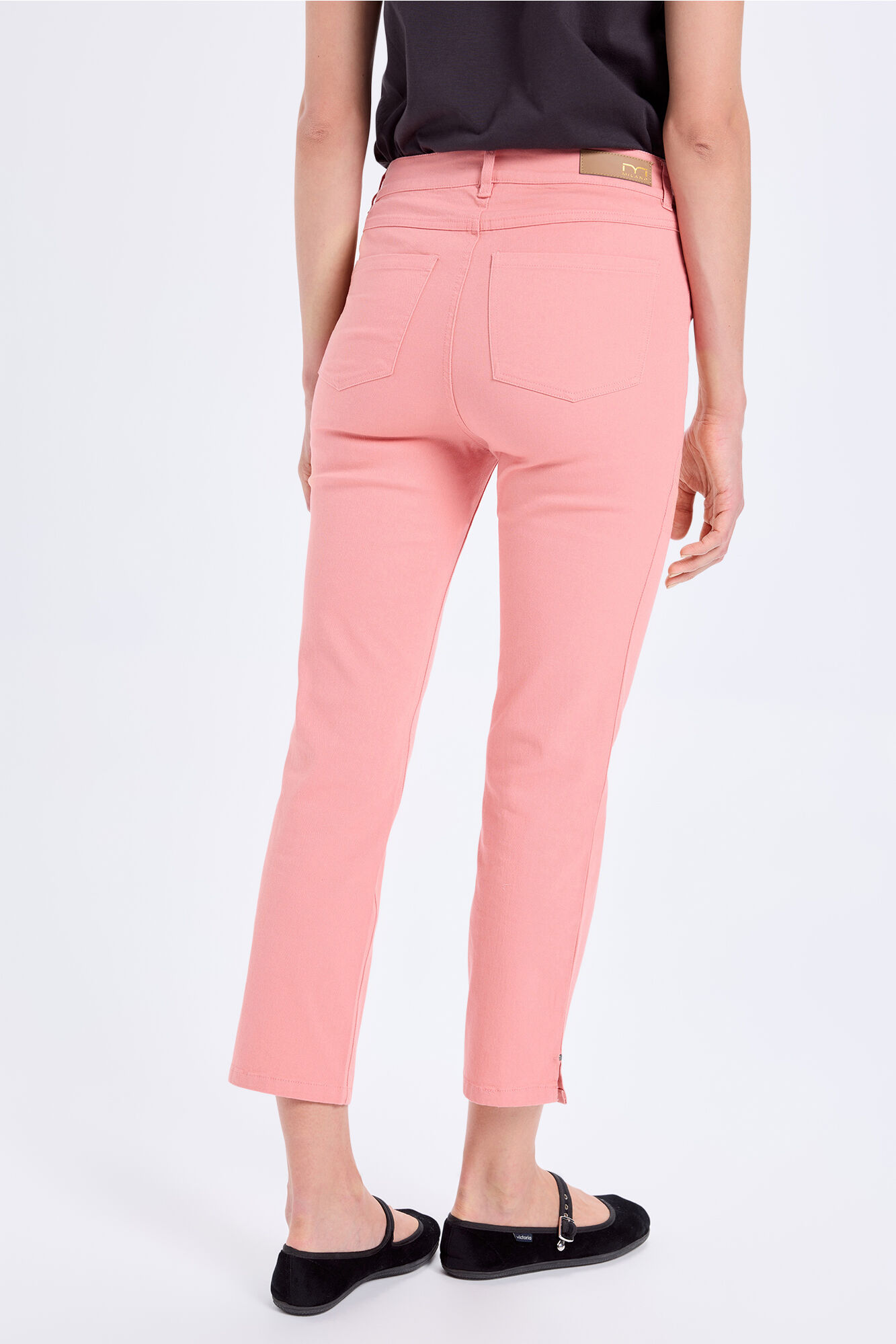 Milano Pantal&oacute;n capri ajustado Rosa