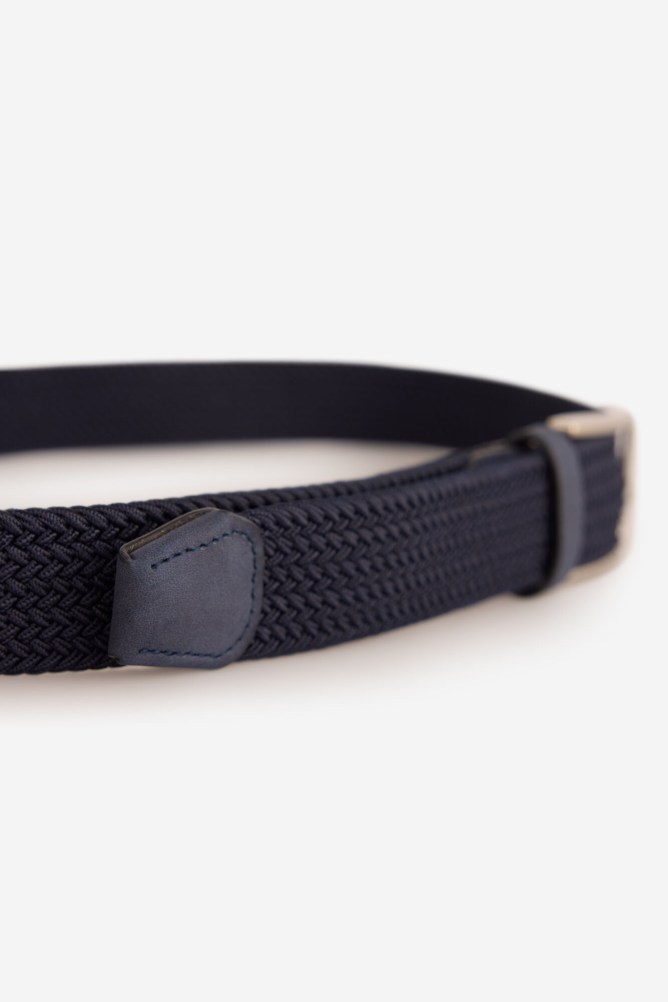 Milano Cintur&oacute;n trenzado s&oacute;lido Navy