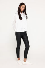 Fifty Outlet Pantalón encerado Negro