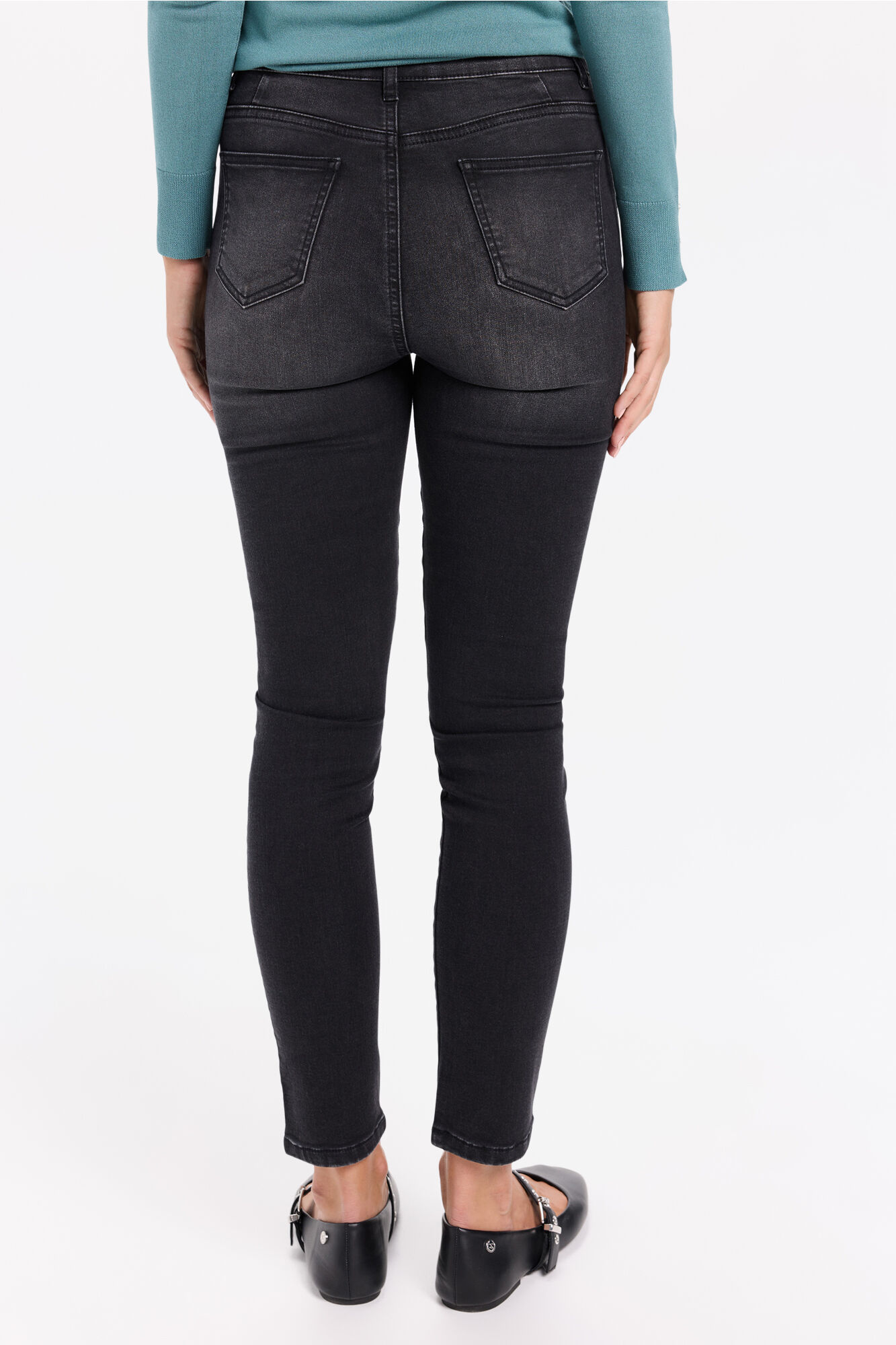 Milano Jeans push-up de tiro medio Gris Oscuro