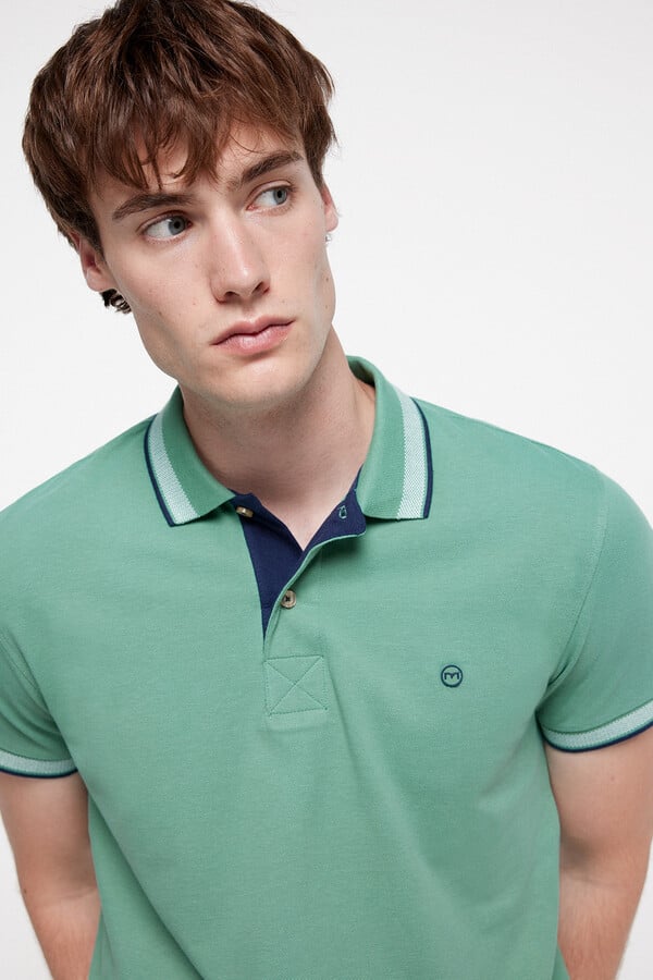 Fifty Outlet Polo Algodón Patch. Verde