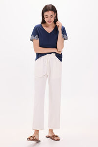 Fifty Outlet Pantalón denim claro Beige