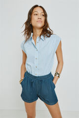 Milano Blusa de rayas Azul