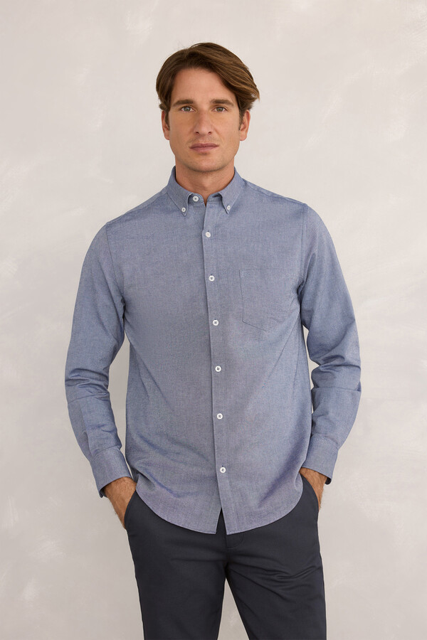 Milano Camisa deportiva Oxford Navy