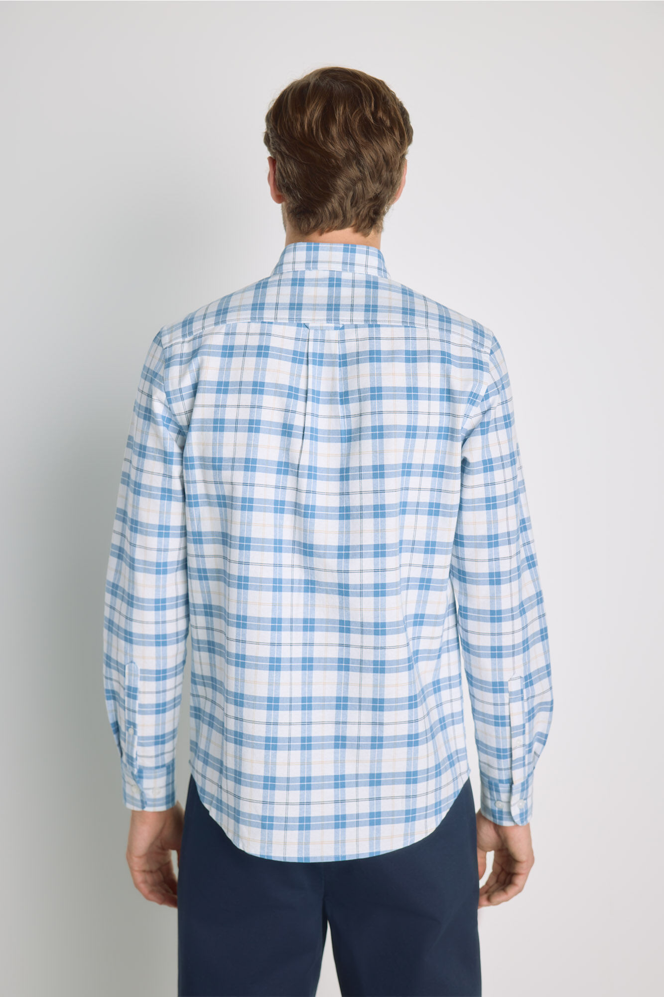 Milano Camisa de cuadros manga larga Navy