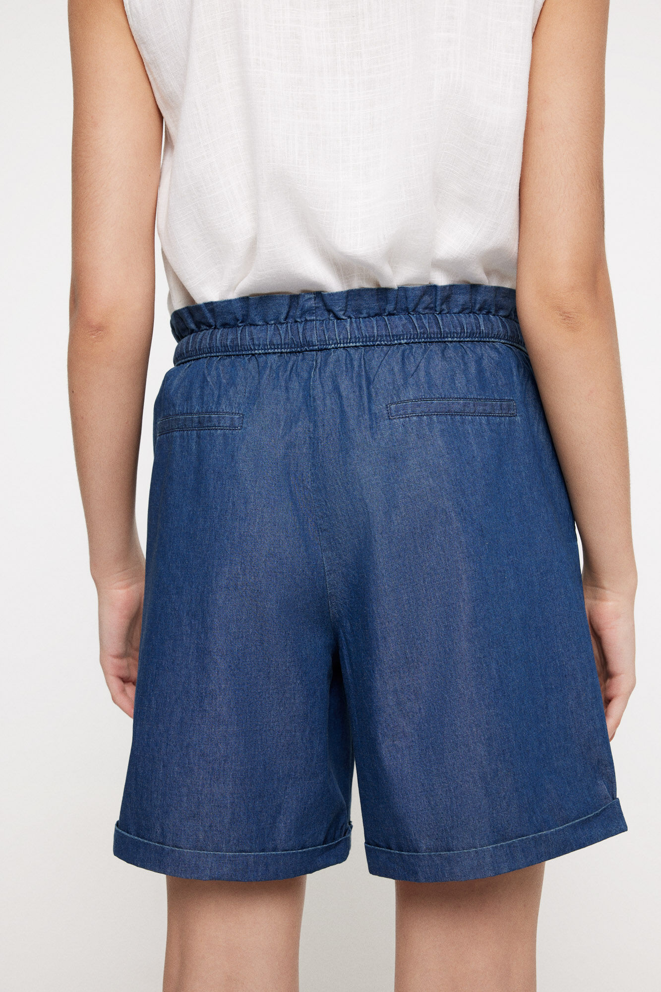 Milano Bermudas light denim. Azul