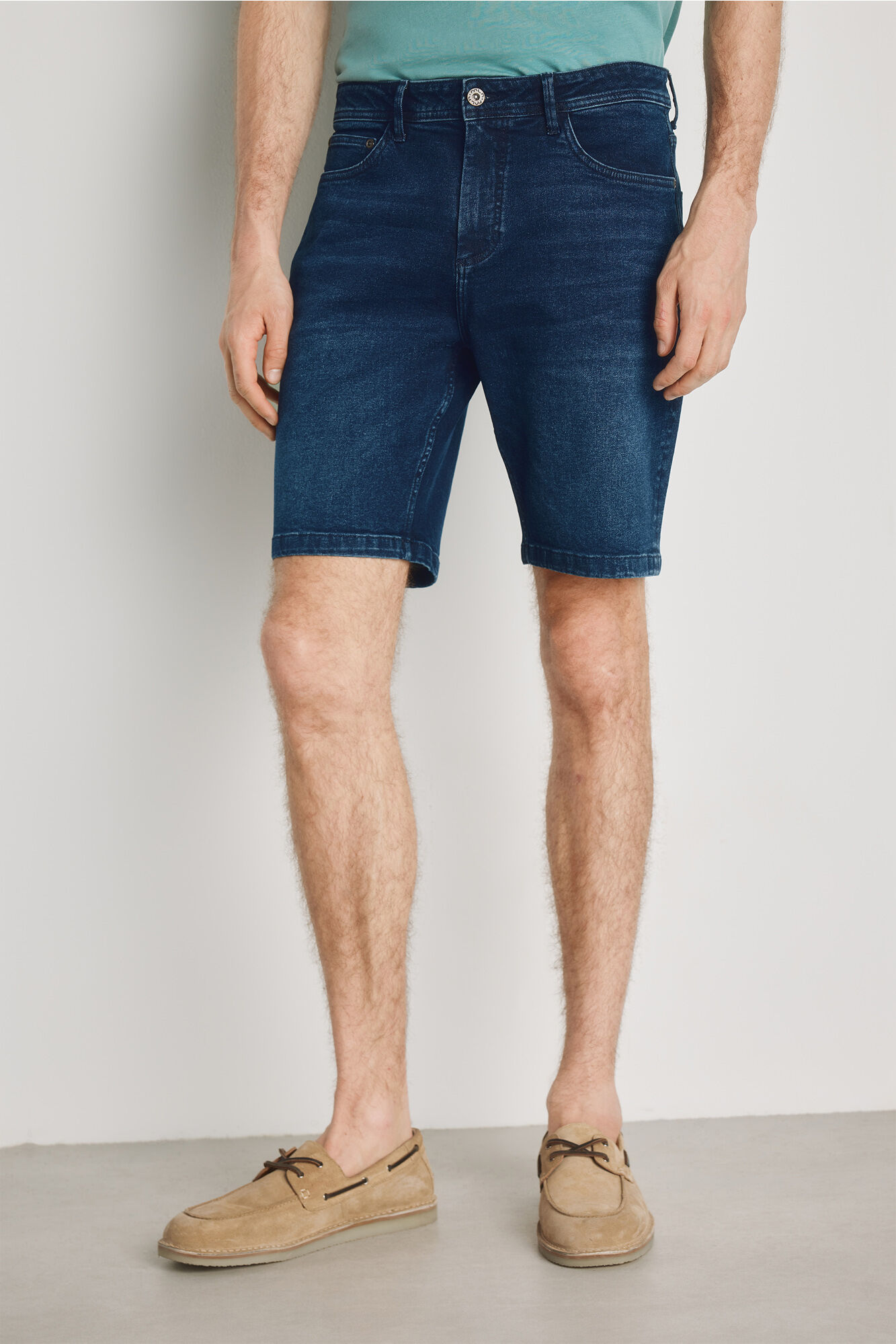 Milano Bermuda de mezclilla regular fit