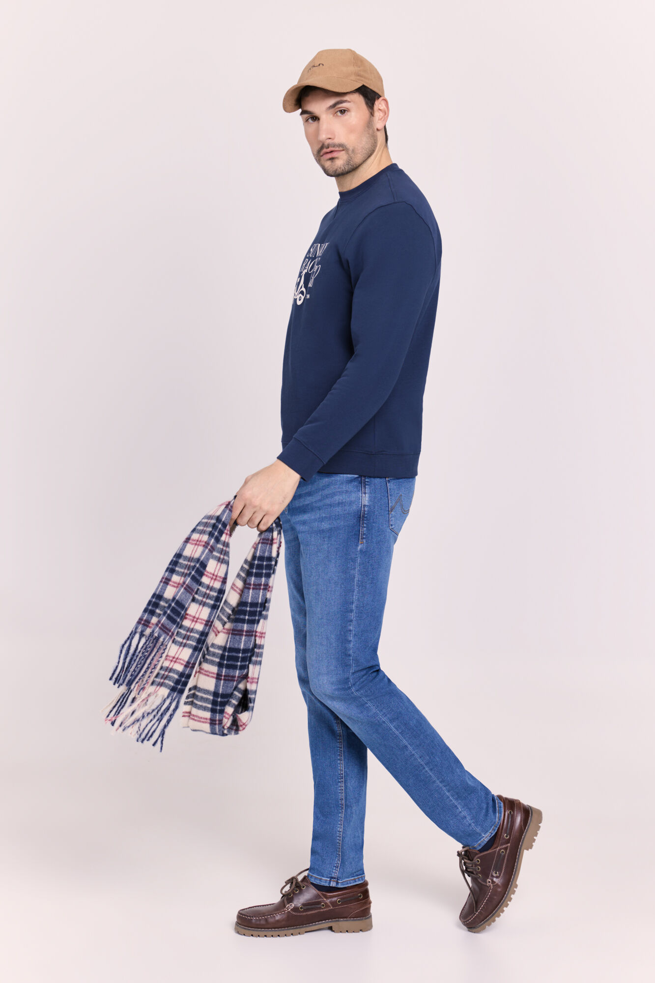 Milano Pantal&oacute;n slim fit de mezclilla Azul