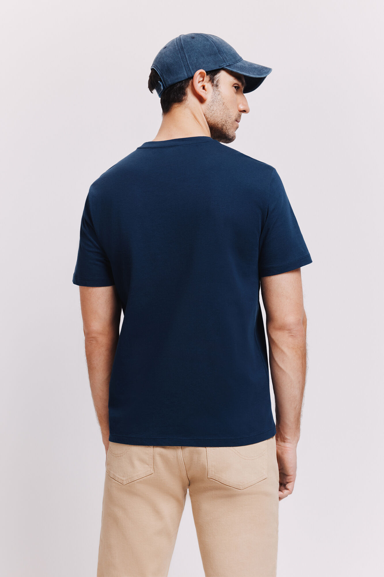 Milano Playera b&aacute;sica con bolsillo Navy