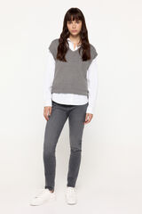 Milano Pantal&oacute;n Denim Push Up Gris Oscuro
