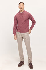 Fifty Outlet Pantalón chino básico liso Beige