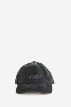 Fifty Outlet Gorra con bordado milano Negro